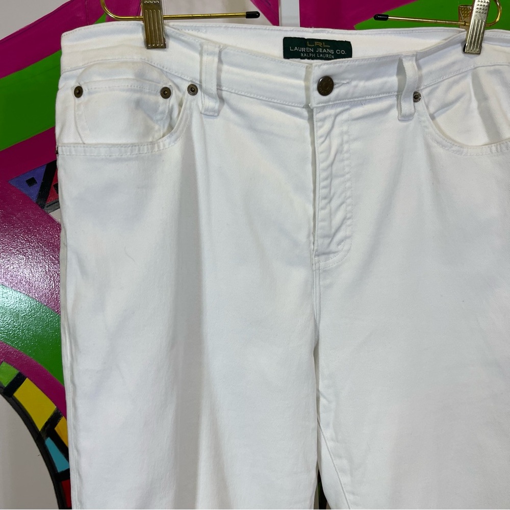 LRL Lauren Jeans Co, White Classic Straight Jeans, Size 14. Excellent condition! - Picture 2 of 8